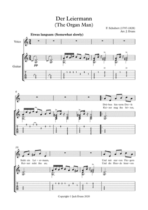 Schubert- Der Leiermann for voice and guitar