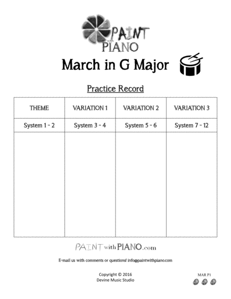 March in G Major (easy piano) image number null
