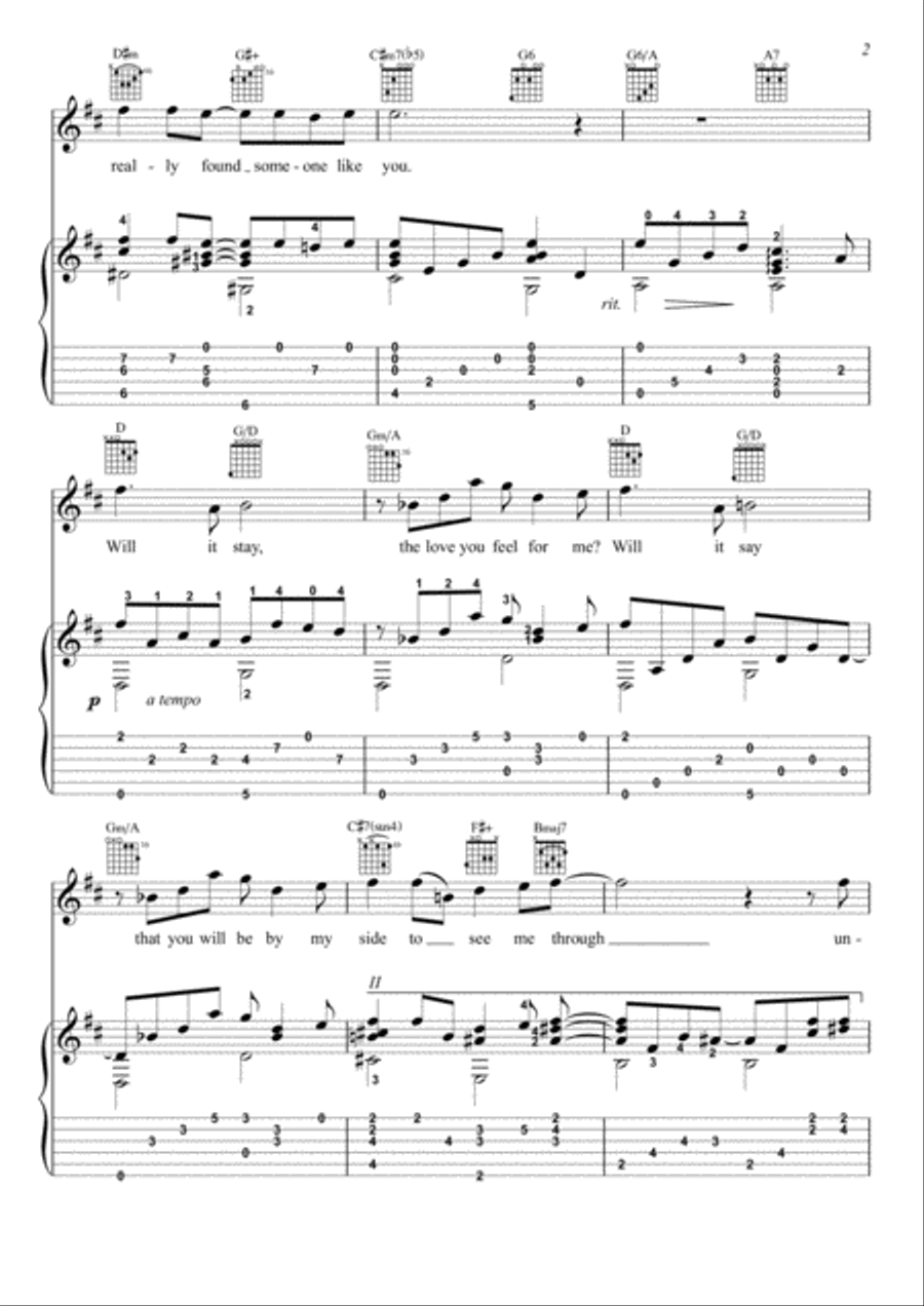 You And I You And I Electric Guitar scores gallery preview page 2