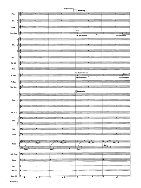 The Isle of Calypso (from The Odyssey (Symphony No. 2)): Score