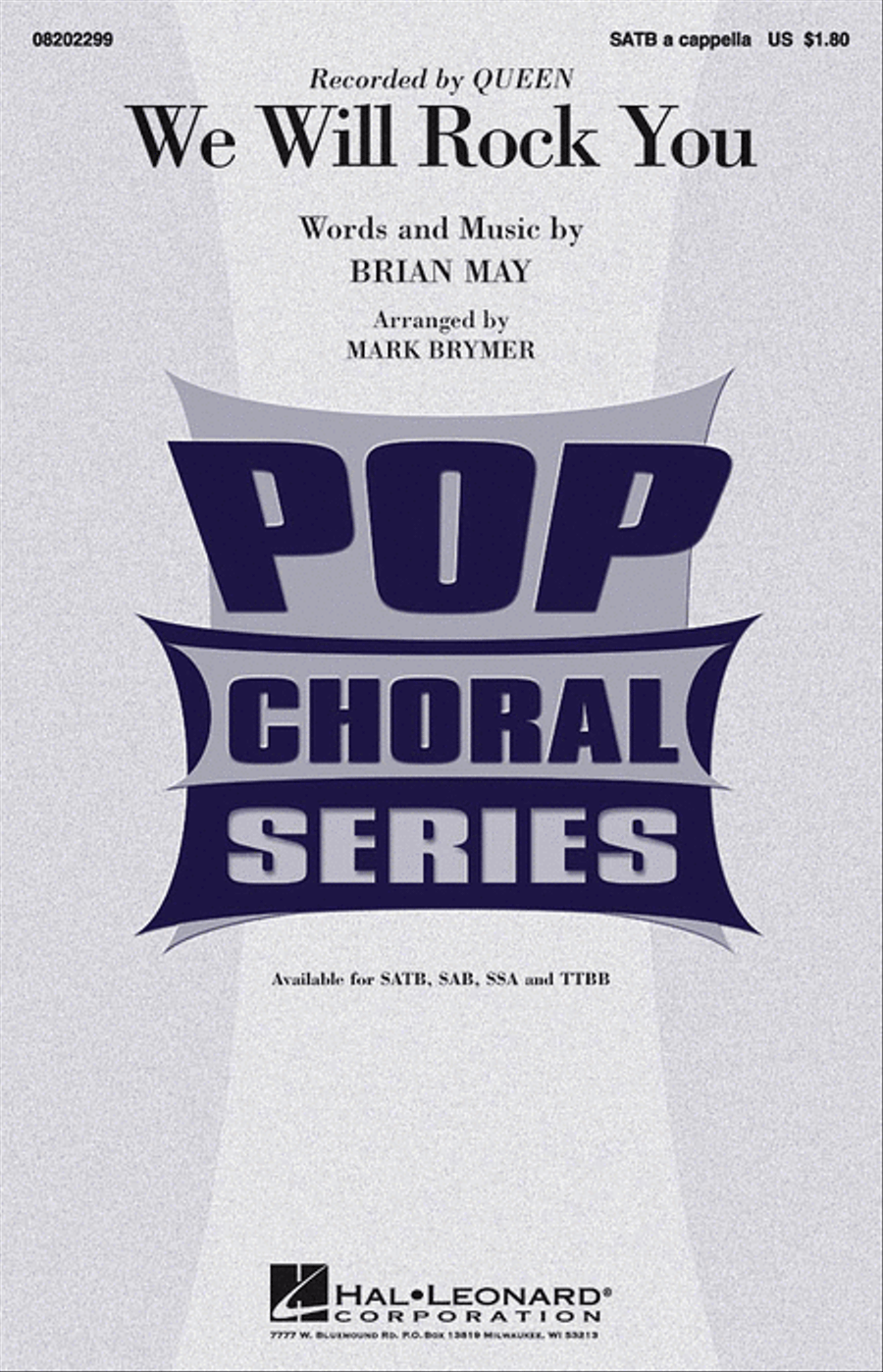We Will Rock You 4-Part scores gallery preview page 1