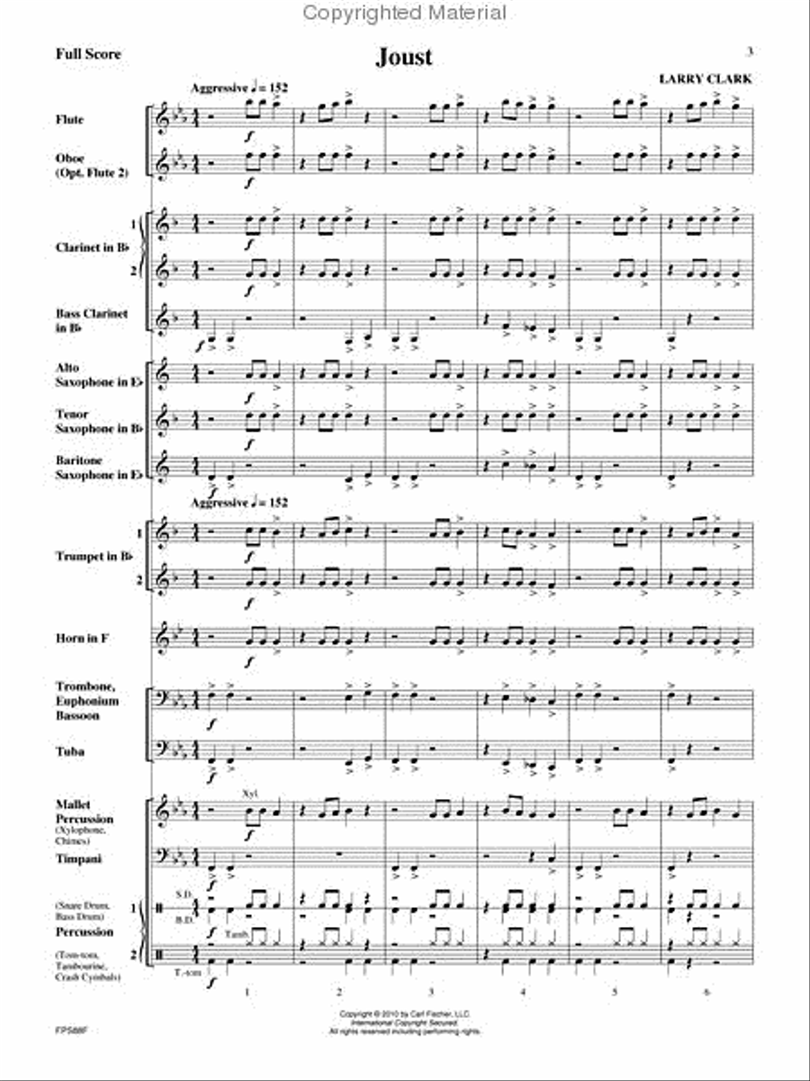 Joust Joust Concert Band scores gallery preview page 2