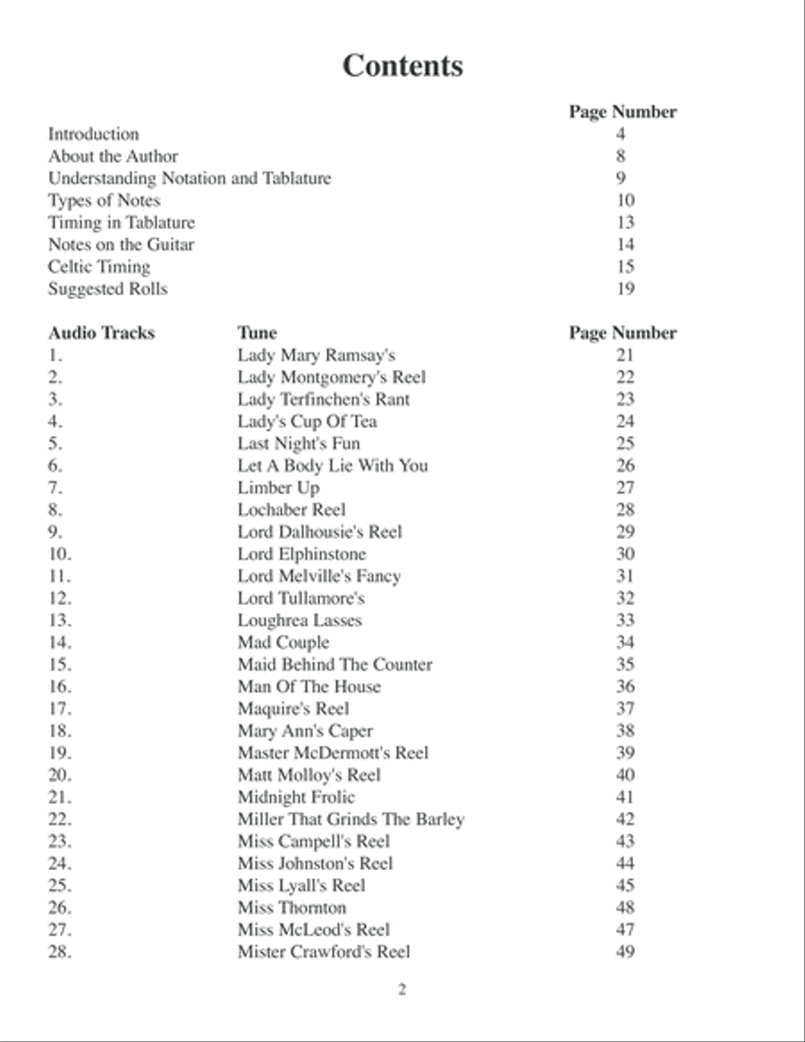 Steve Kaufman's Favorite Celtic Reels for Guitar, Volume 2 Flatpicking Guitar scores gallery preview page 3