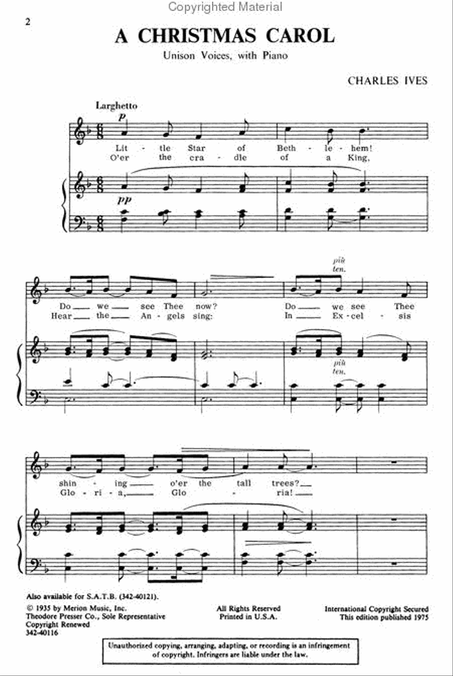 A Christmas Carol A Christmas Carol Choir scores gallery preview page 2