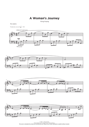 A Woman"s Journey Piano Solo by Yiling Huang