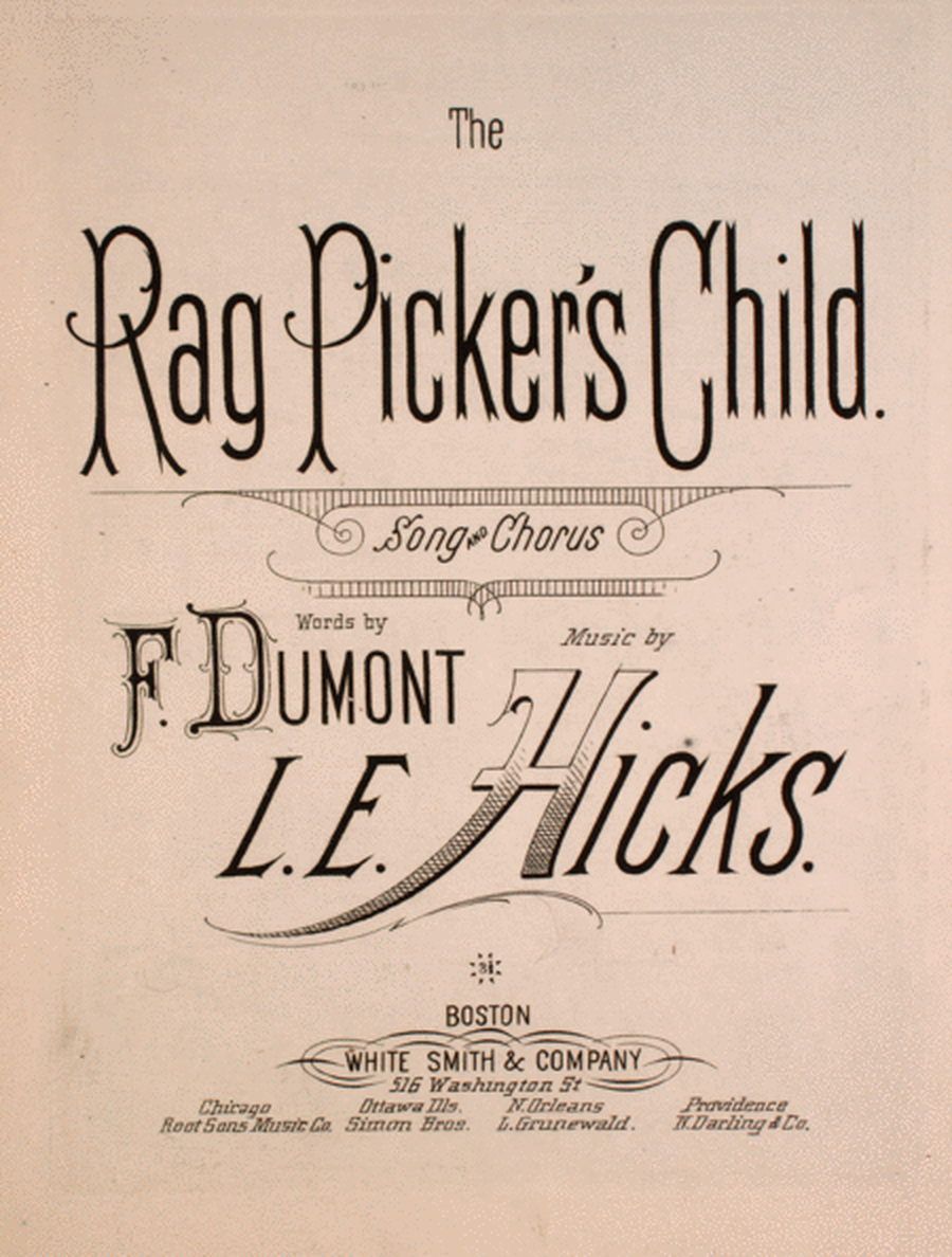 The Rag Picker's Child. Song and Chorus