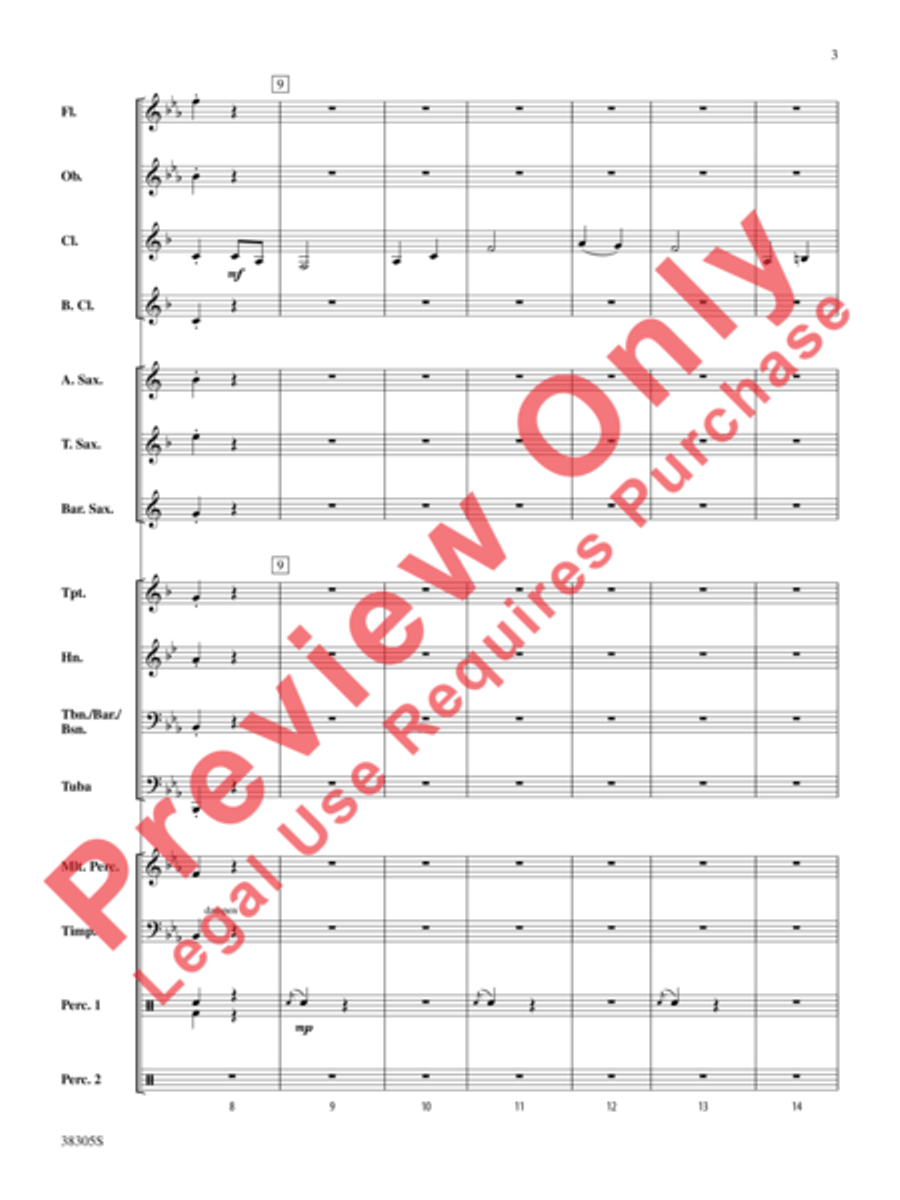A Star-Spangled March A Star-Spangled March Concert Band scores gallery preview page 4