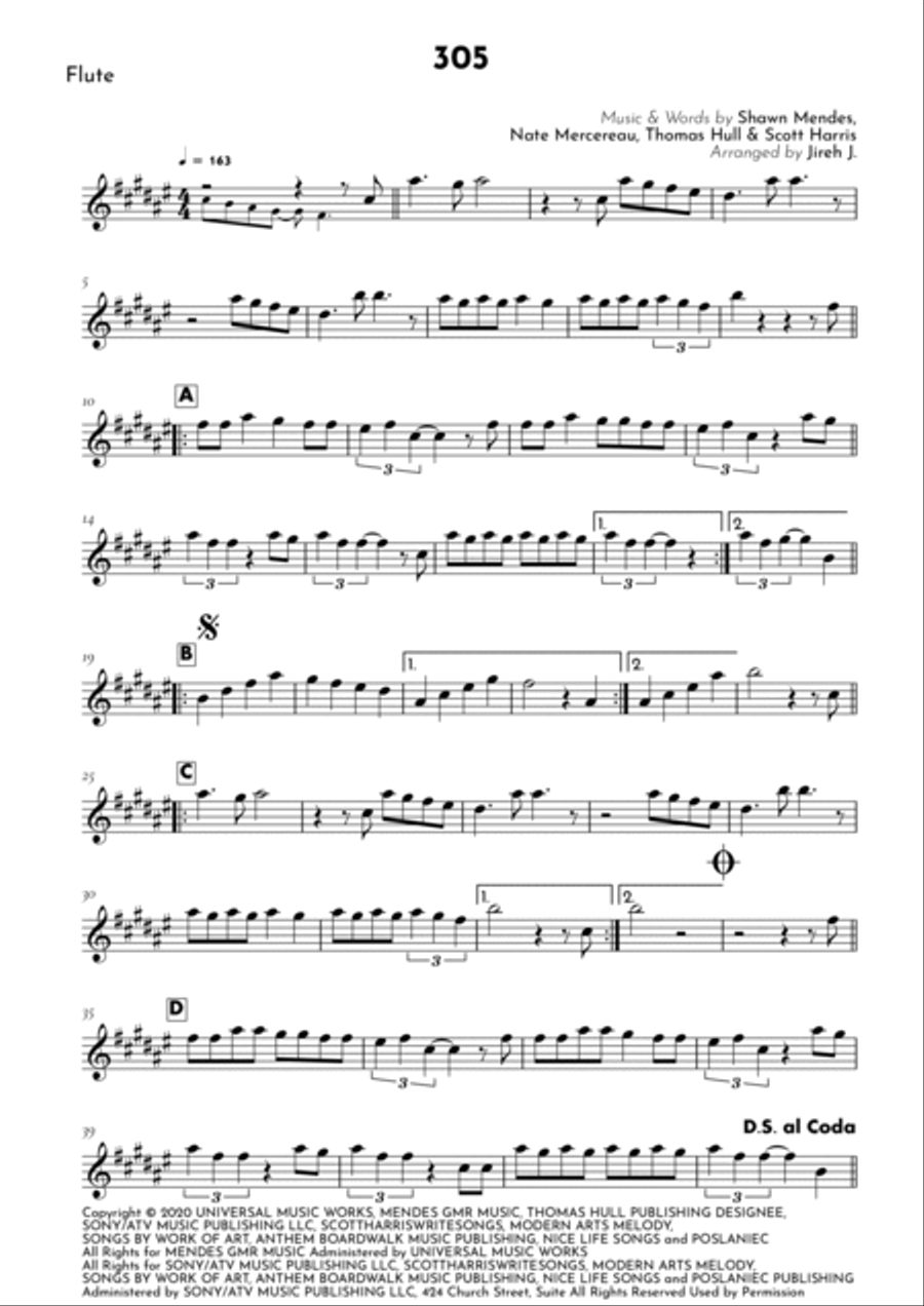 305 305 Flute Solo scores gallery preview page 2