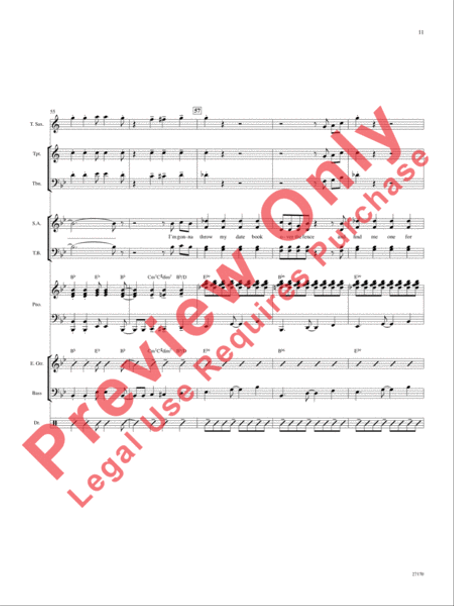 Hey, Good Lookin' Choir scores gallery preview page 12