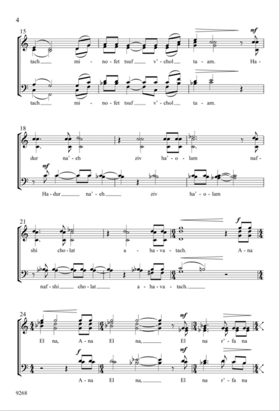 Y'did Nefesh Y'did Nefesh Divisi scores gallery preview page 4
