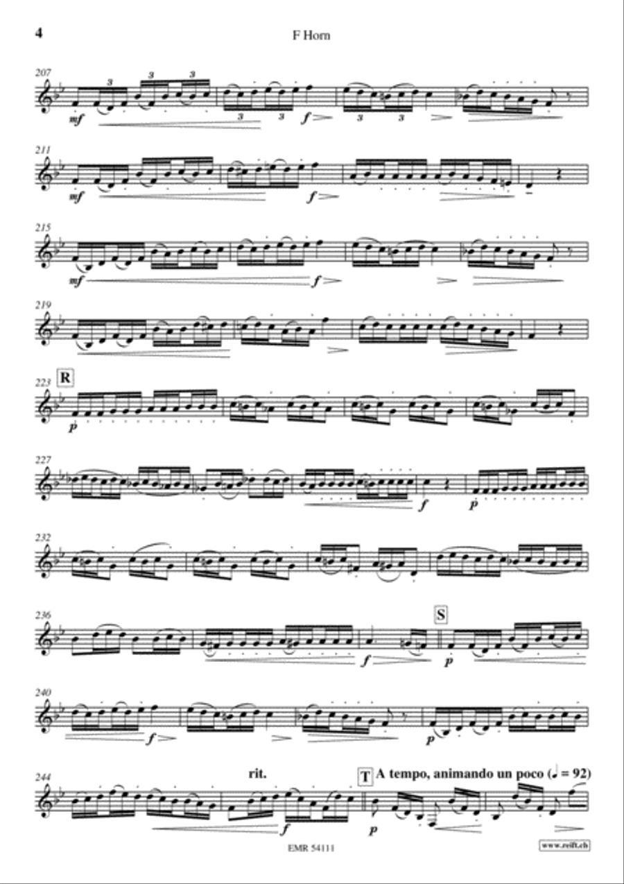Prelude, Theme and Variations Horn scores gallery preview page 5