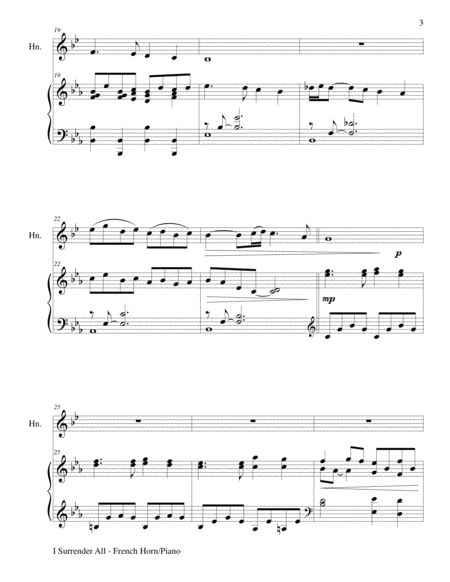 BEAUTIFUL HYMNS Set 1 & 2 (Duets - Horn in F and Piano with Parts) image number null