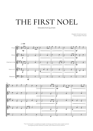 Book cover for The First Noel (Woodwind Quintet) - Christmas Carol