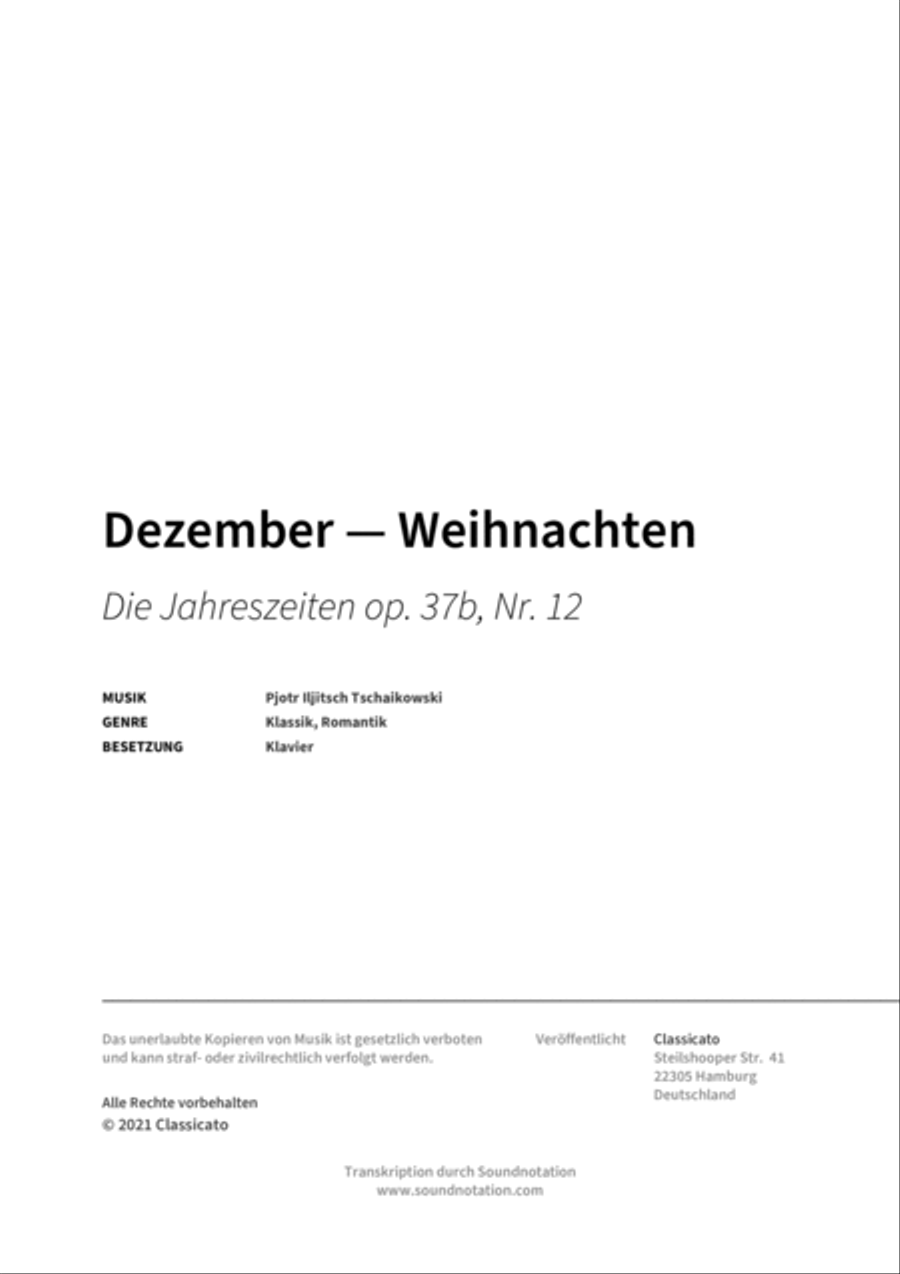 Dezember -- Weihnachten Piano scores gallery preview page 2