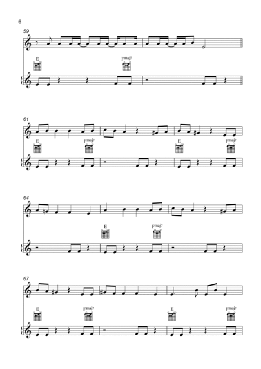 Unholy Violin Solo scores gallery preview page 6