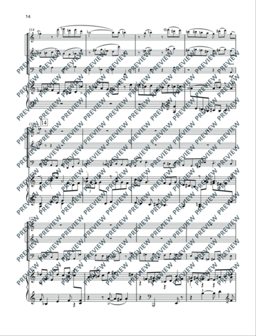 Divertissement Flute scores gallery preview page 15