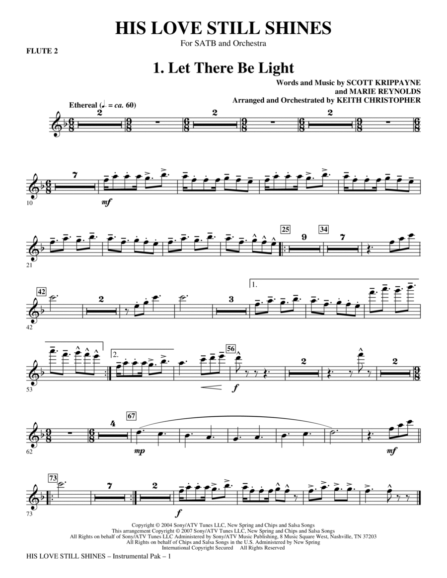 His Love Still Shines - Flute 2