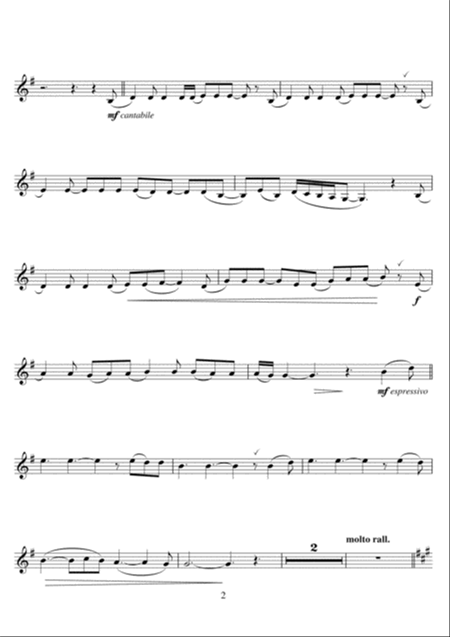Hallelujah Hallelujah Clarinet Solo scores gallery preview page 2