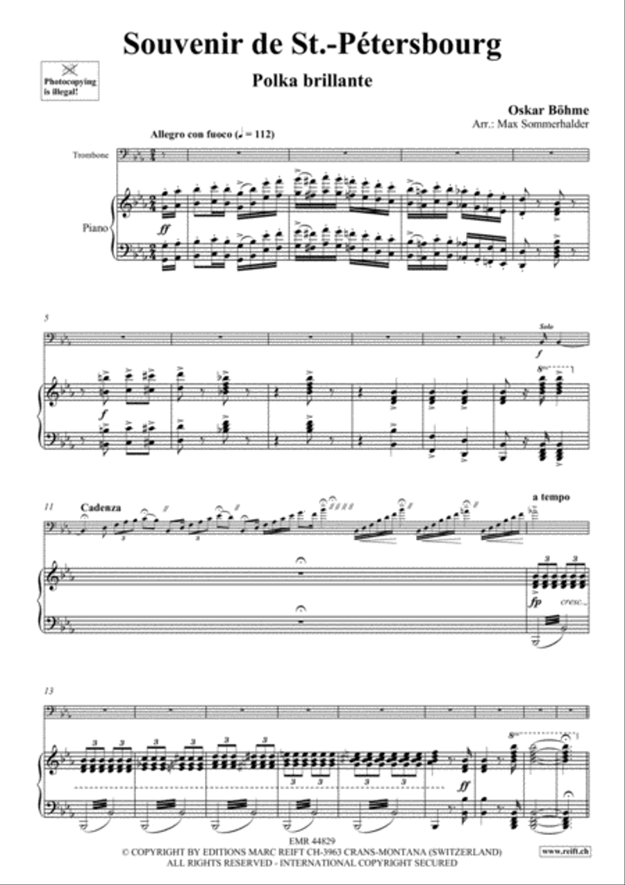 Souvenir de St.-Petersbourg Piano Accompaniment scores gallery preview page 4