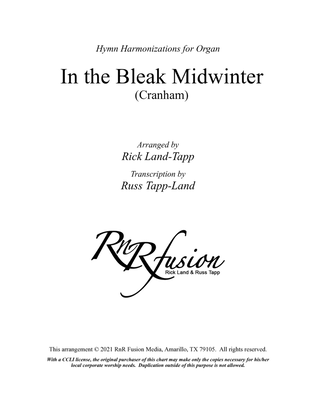 Book cover for In the Bleak Midwinter - Christmas Hymn Harmonization for Organ