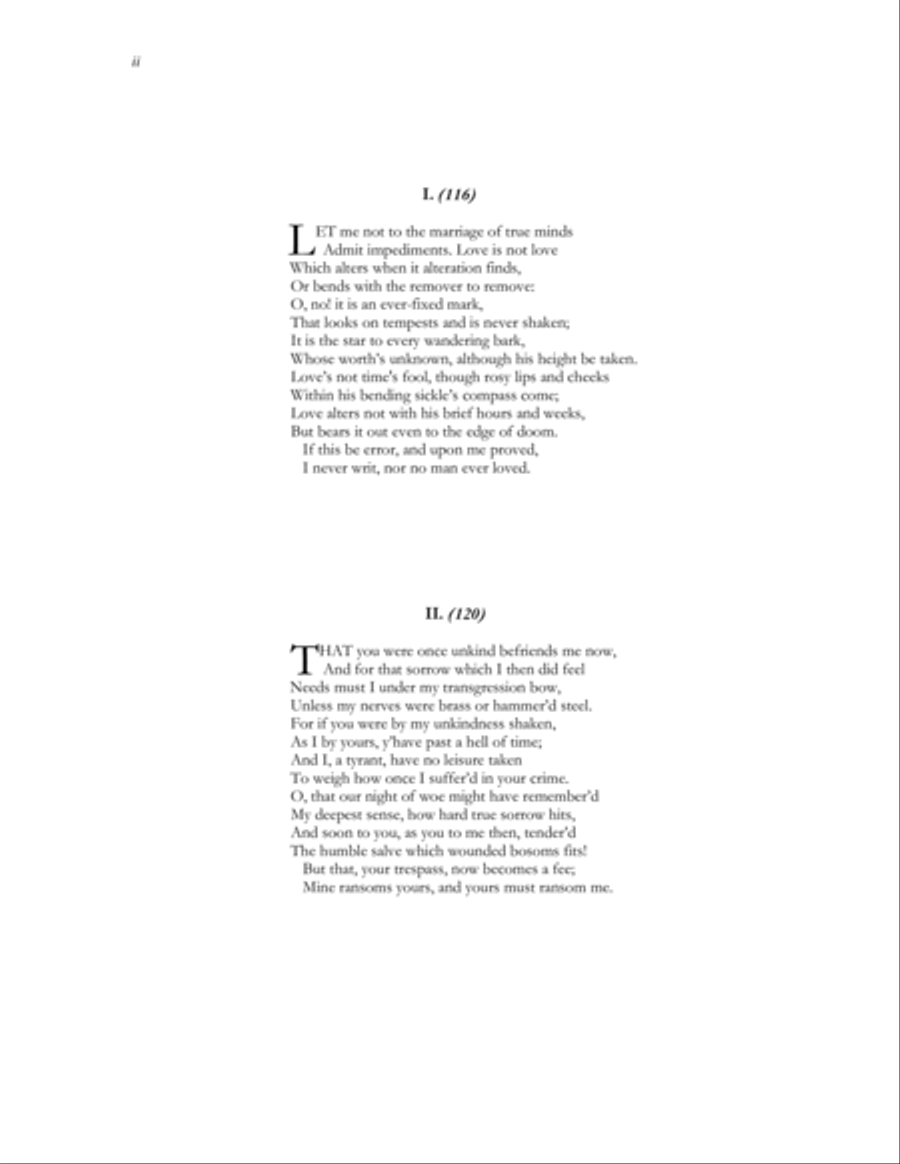 Four Sonnets Four Sonnets Divisi scores gallery preview page 2