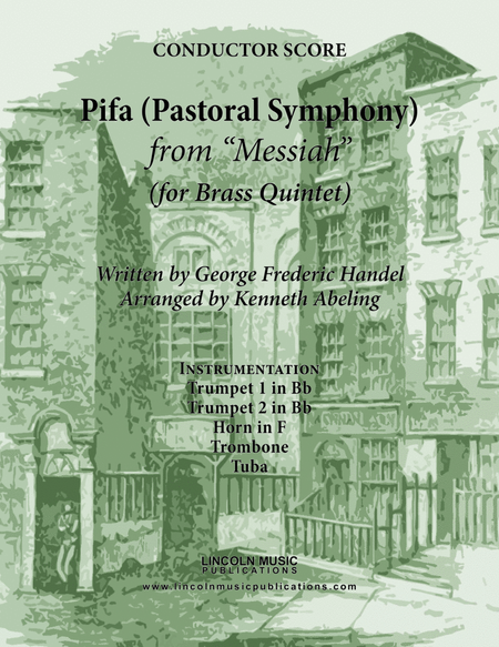 Handel - Pifa (Pastoral Symphony) from Messiah (for Brass Quintet) image number null