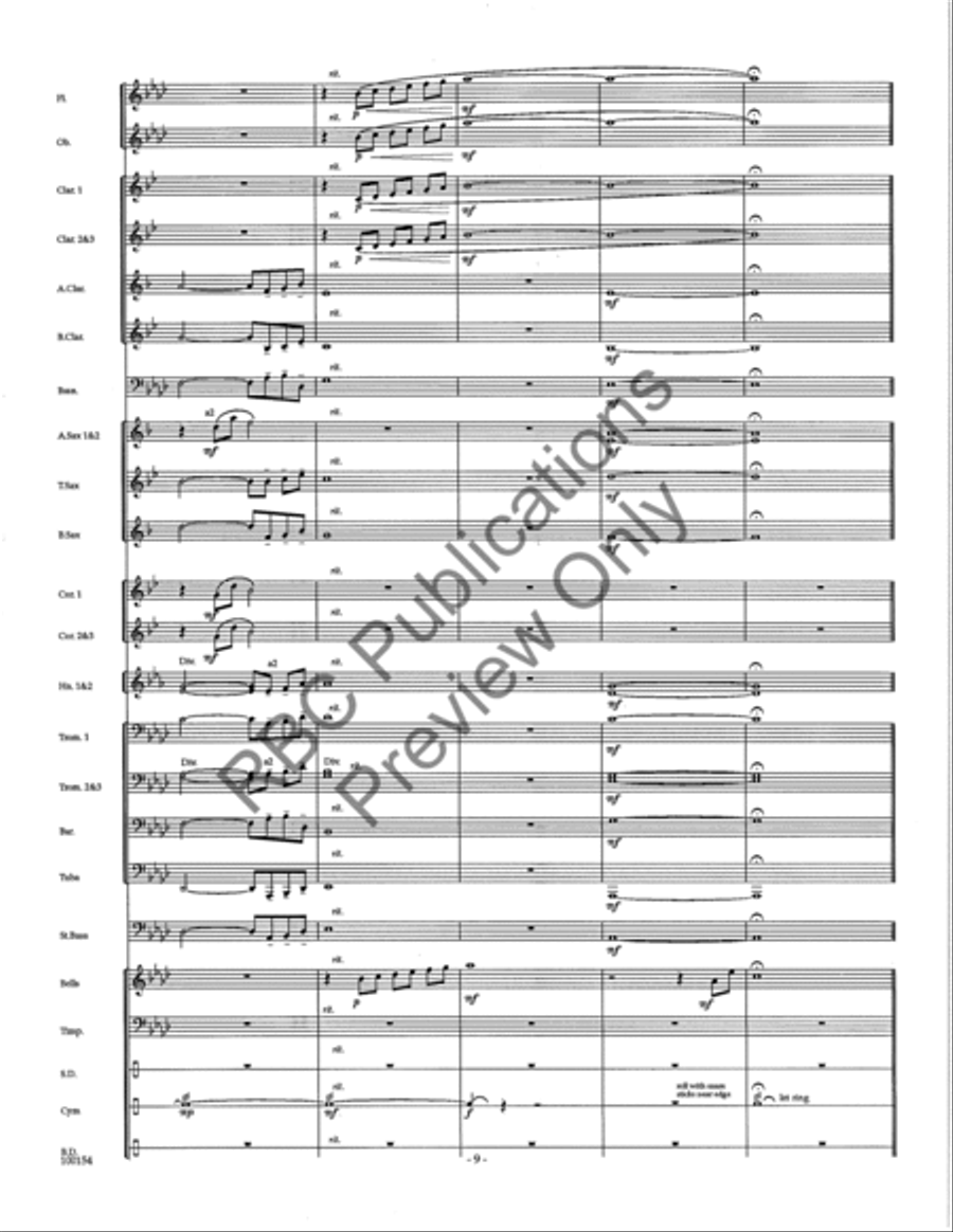 Adagio For Winds Adagio For Winds Concert Band scores gallery preview page 12