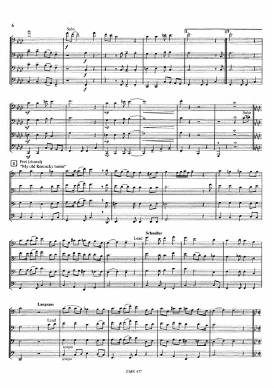 A Gospel Voyage Trombone Quartet scores gallery preview page 6