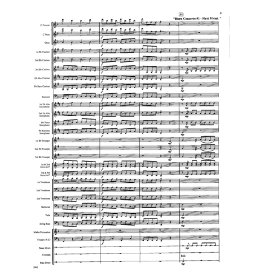The Magic of Mozart Concert Band scores gallery preview page 9