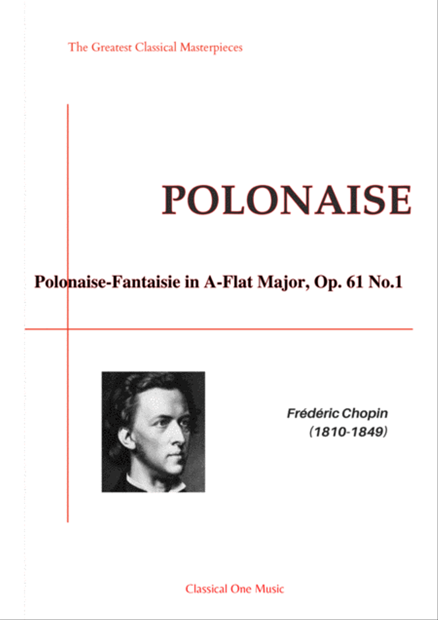 Chopin - Polonaise-Fantaisie in A-Flat Major, Op. 61 No.1 Small Ensemble scores gallery preview page 1