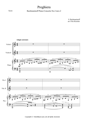 Book cover for Preghiera (Piano concerto No.2 mov.2)