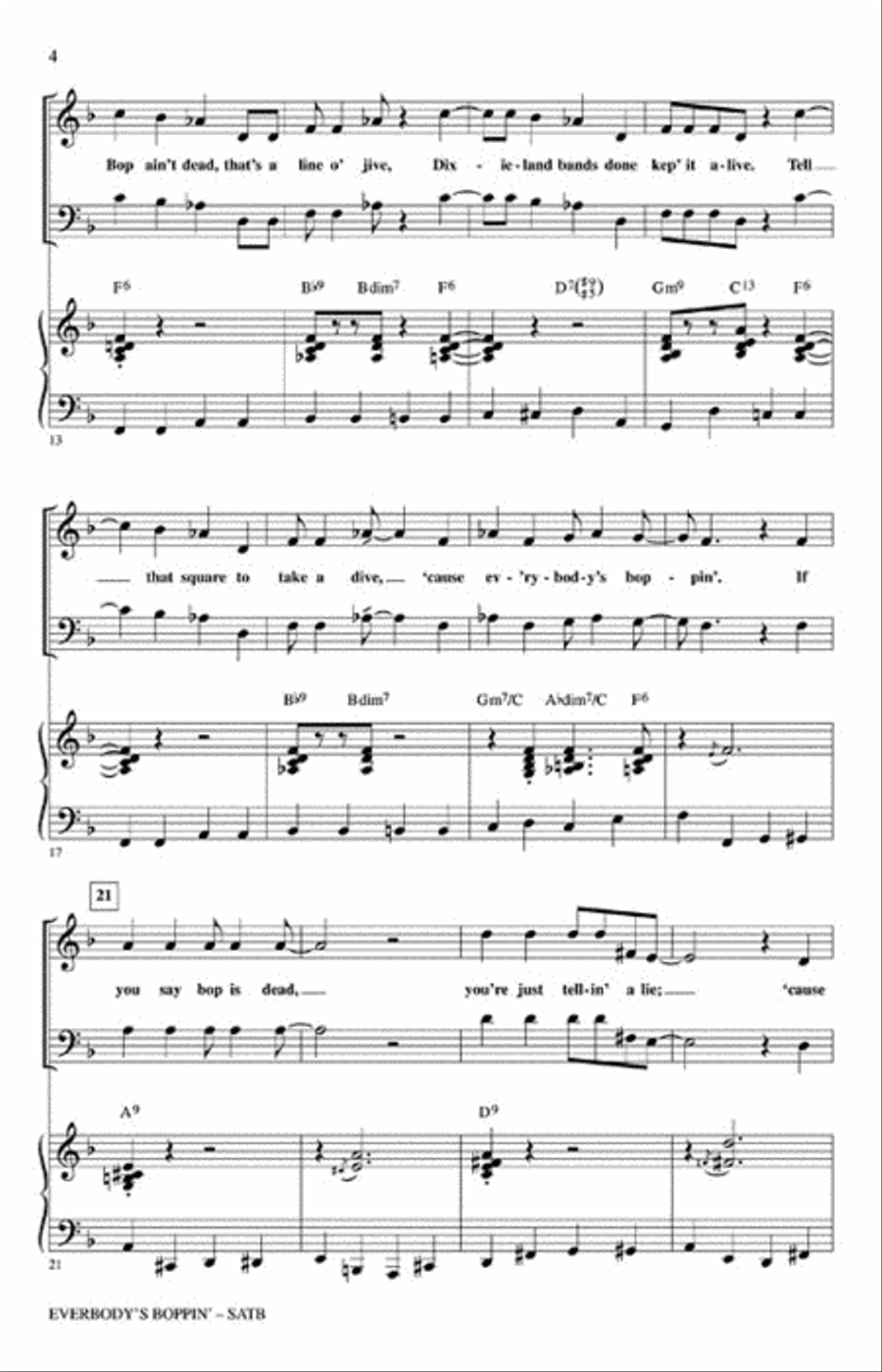 Everybody's Boppin' Everybody's Boppin' Choir scores gallery preview page 3