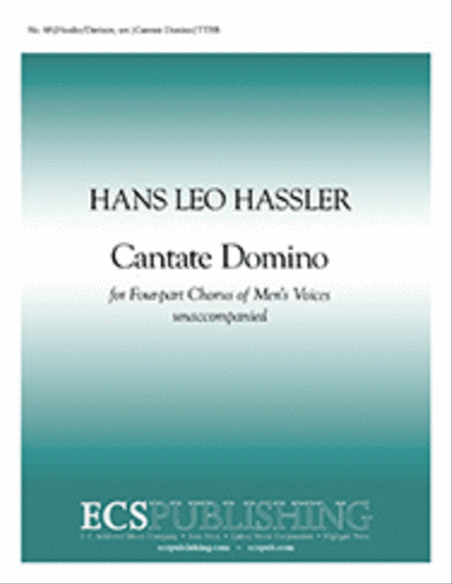 Cantate Domino (O Sing Unto the Lord) TTBB scores gallery preview page 1