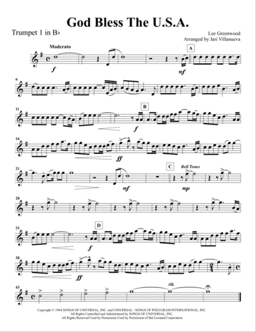 God Bless The U.S.A. Brass Ensemble scores gallery preview page 6