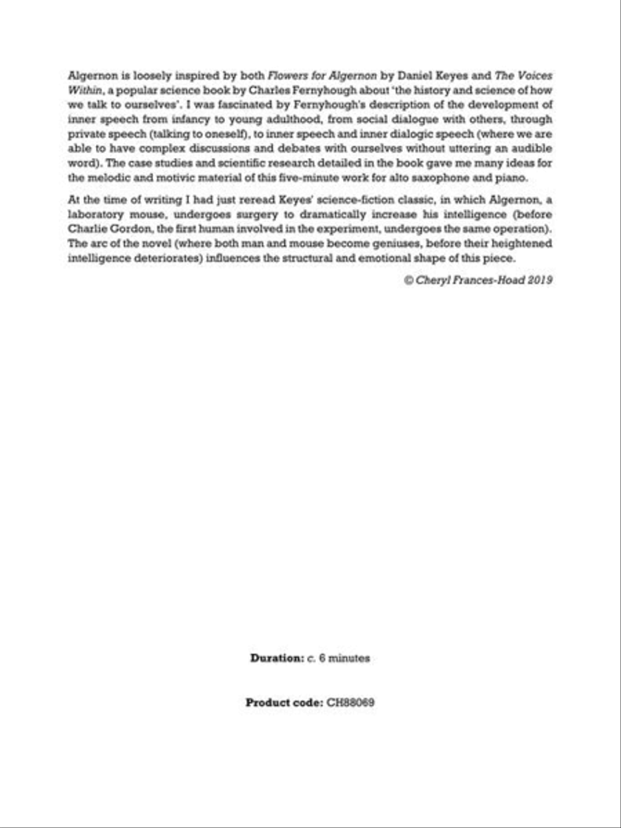 Algernon Alto Saxophone scores gallery preview page 3