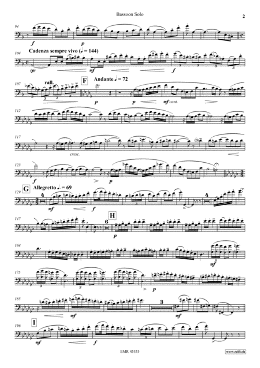 Carmen Fantasy Bassoon Solo scores gallery preview page 3
