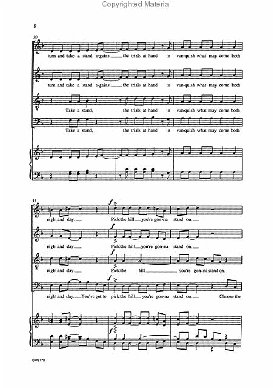 Take A Stand 4-Part scores gallery preview page 3