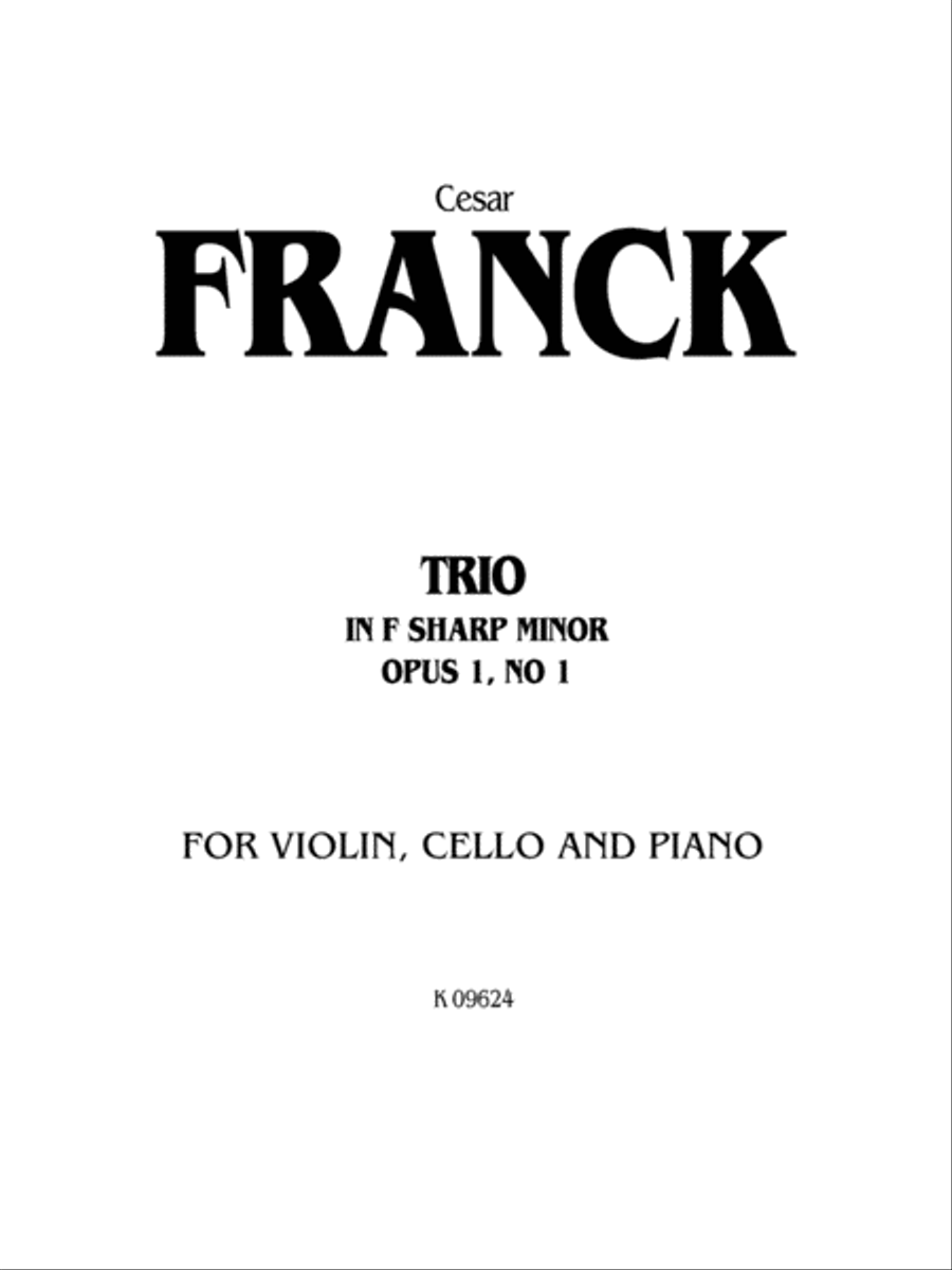 Trio in F-sharp Minor (Op. 1, No. 1) Small Ensemble scores gallery preview page 2