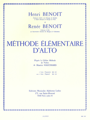 Book cover for Viola Method After Maurice Hauchard - Vol. 2 (viola)