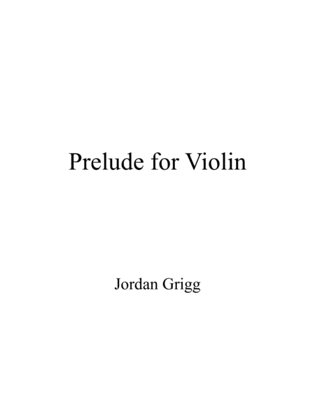 Prelude for Violin image number null