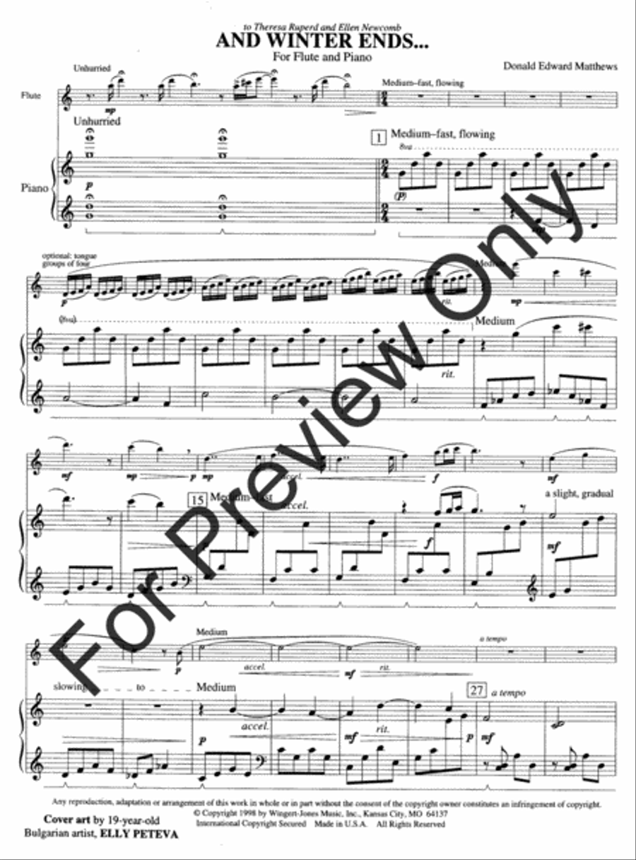 And Winter Ends And Winter Ends Flute Solo scores gallery preview page 4