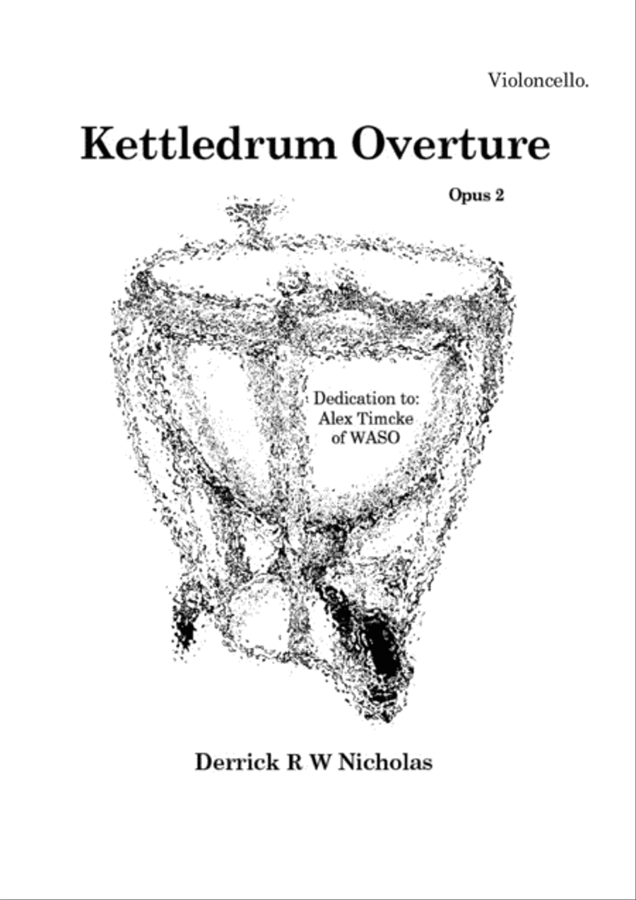Kettledrum Overture, Opus 2 - Cello Percussion scores gallery preview page 1