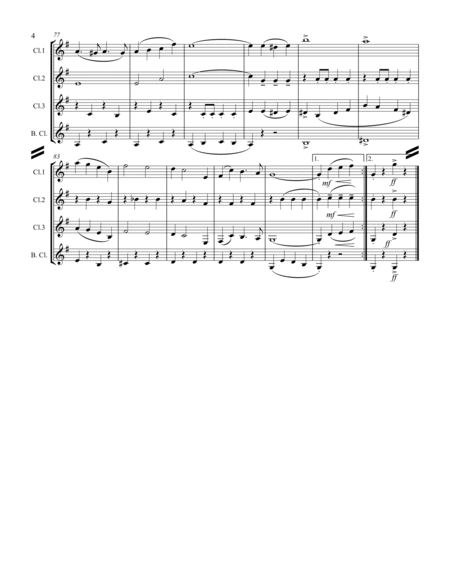 March – “Bravura” (for Clarinet Quartet) image number null