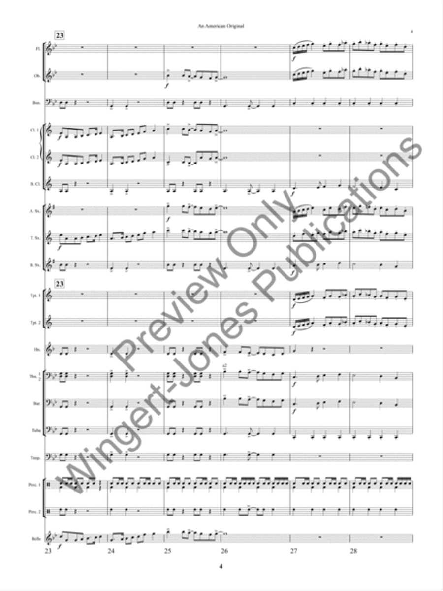 An American Original An American Original Concert Band scores gallery preview page 7