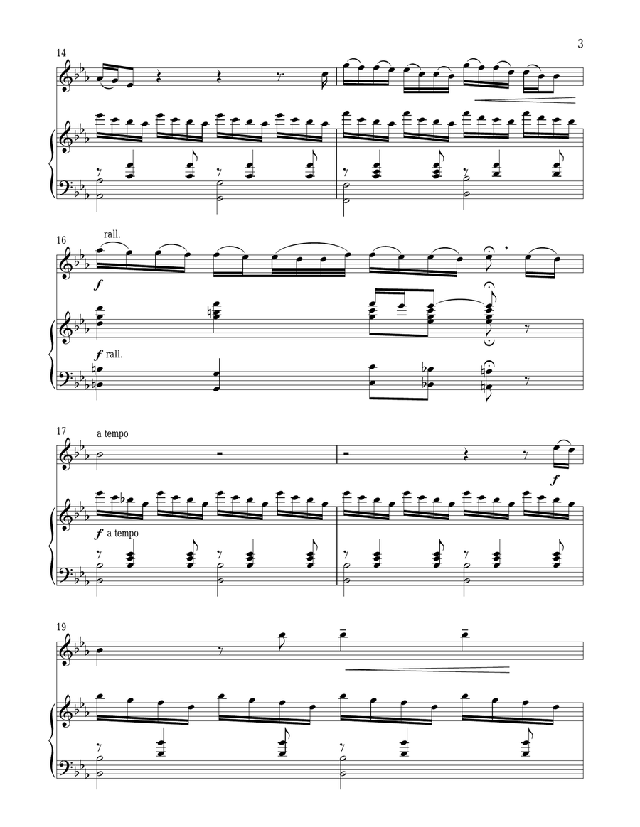 Who Am I? (from Les Miserables) Flute Solo scores gallery preview page 3