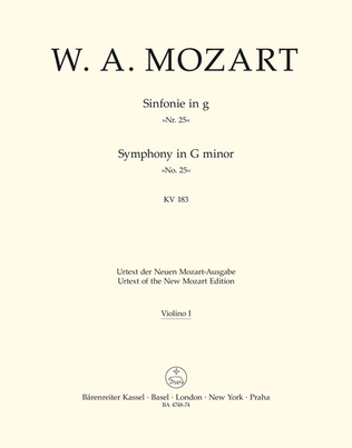 Symphony, No. 25 g minor, KV 183