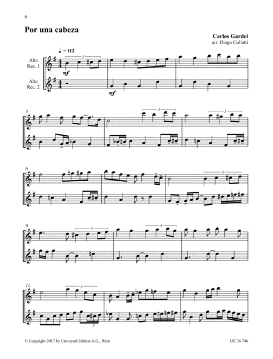 Tango Recorder Duets Woodwind Duet scores gallery preview page 3