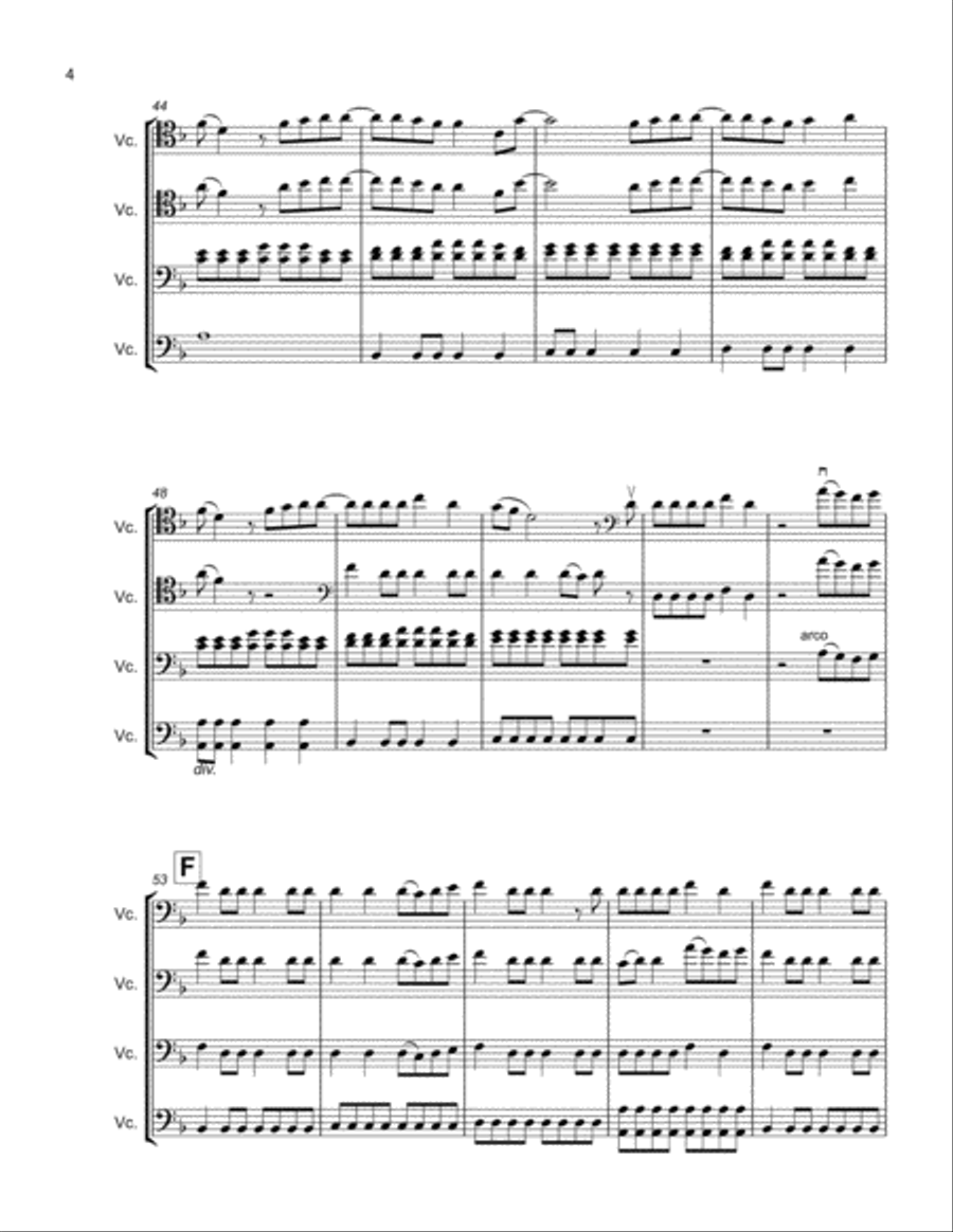 Handclap Cello scores gallery preview page 4