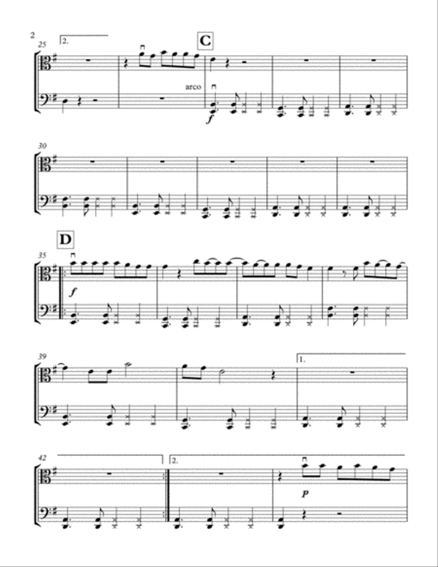 Let Her Go String Duet scores gallery preview page 3