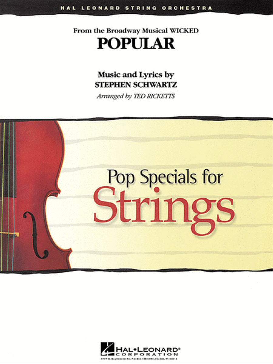 Popular (from Wicked) String Orchestra scores gallery preview page 1